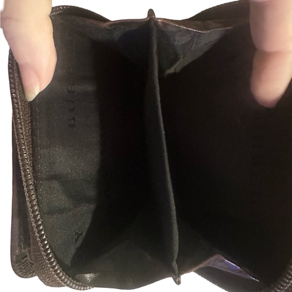 Burberry Multifold Plaid Leather Compact Wallet Unisex 5x5 - Picture 9 of 9